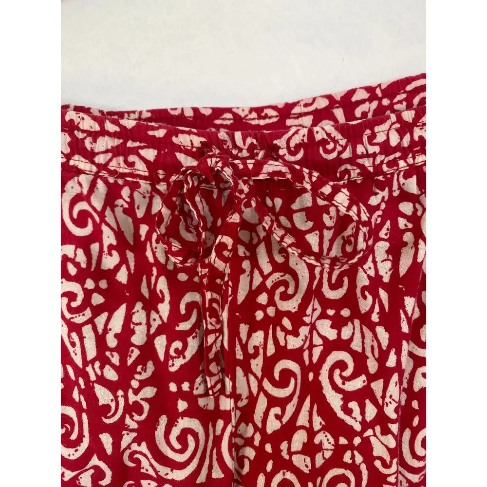 Red & White Boho Skirt Size Small/Medium